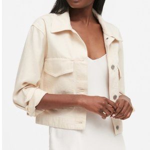 Banana Republic Oversized Cropped Denim Jacket